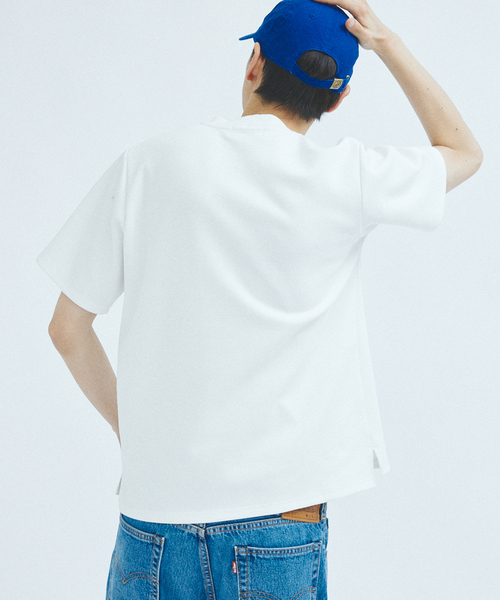 417 EDIFICE(フォーワンセブンエディフィス)の「”接触冷感&速乾&アンチピリング” utility EVERYDAY Tシャツ(Tシャツ/カットソー・メンズ・チャコールグレー/ブルー/ホワイト/ブラック・X-LARGE/LARGE/MEDIUM/SMALL)」の19枚目の写真