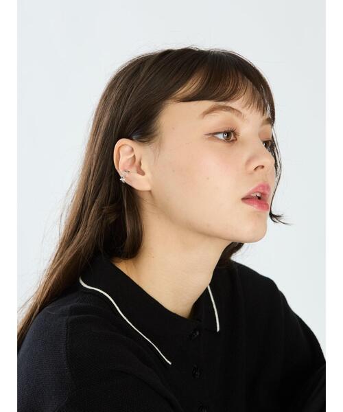 To b. by agnes b.（トゥービーバイアニエスベー）の「ハート イヤーカフ（イヤリング・レディース・シルバー系その他・FREE）」の4枚目の写真