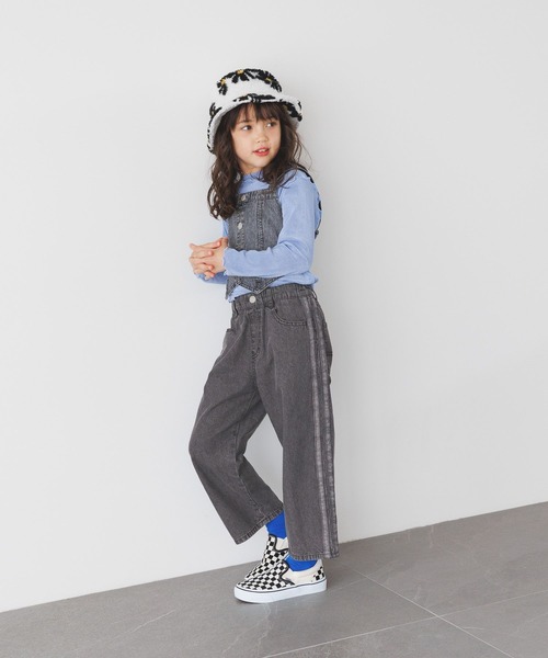 マラヤンペジョスキー　たんぽぽスカート　ビスチェ コールテン チェリー ロゴ 刺繍 コットン ギャザー スカート (90