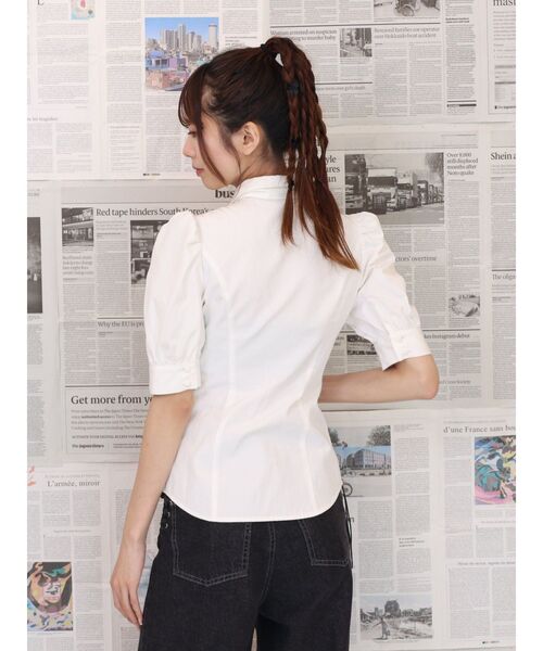 EATME（イートミー）の「ネクタイ付シャツ（シャツ/ブラウス・レディース・ブラウン/グレー/オフホワイト・FREE）」の10枚目の写真