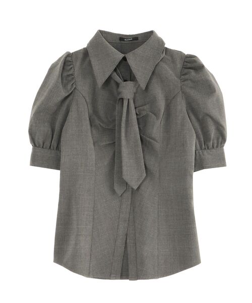 EATME（イートミー）の「ネクタイ付シャツ（シャツ/ブラウス・レディース・ブラウン/グレー/オフホワイト・FREE）」の8枚目の写真