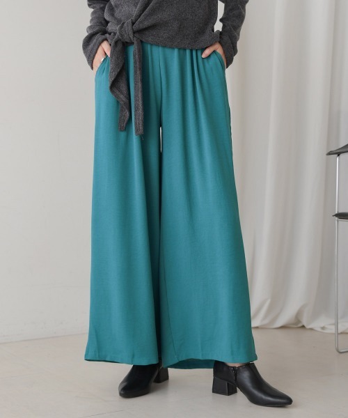 Bou Jeloud(ブージュルード)の「リラックスワイドパンツ(その他パンツ・レディース・モカ/キャメル/ブラック/カーキ/イエロー/ブラウン/ブルーグリーン・FREE)」の6枚目の写真