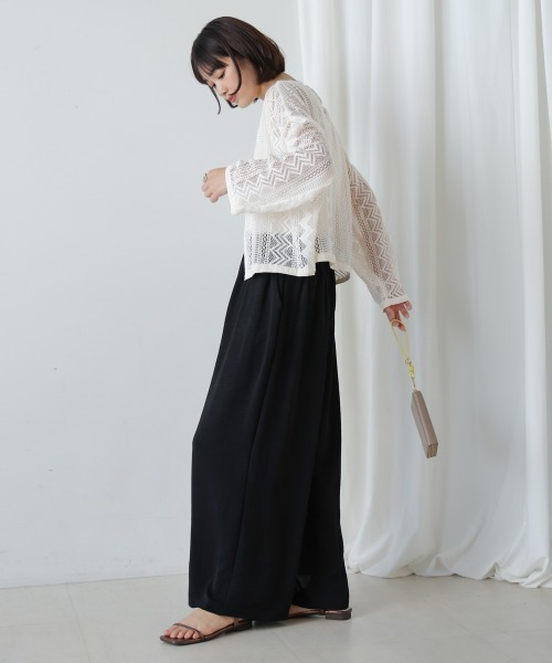 Bou Jeloud(ブージュルード)の「リラックスワイドパンツ(その他パンツ・レディース・モカ/キャメル/ブラック/カーキ/イエロー/ブラウン/ブルーグリーン・FREE)」の11枚目の写真