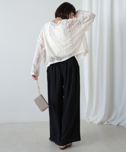 Bou Jeloud(ブージュルード)の「リラックスワイドパンツ(その他パンツ・レディース・モカ/キャメル/ブラック/カーキ/イエロー/ブラウン/ブルーグリーン・FREE)」の9枚目の写真