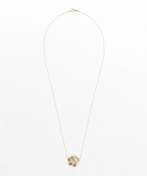 agete　K14 スライス ダイヤモンド ネックレス agete K14 スライス ダイヤモンド ネックレス 【公式通販】