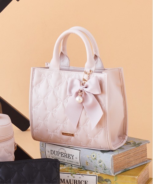 メゾンドフルール♡あこがれのキルティングトートバッグ あこがれのリボンキルティングトートバッグ/Maison de FLEUR