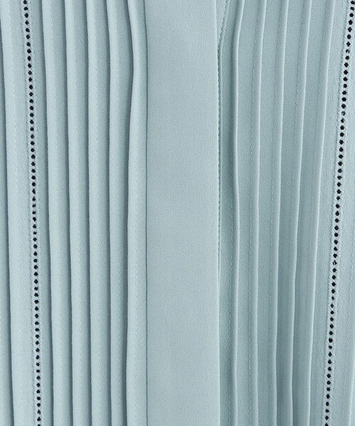 green label relaxing（グリーンレーベルリラクシング）の「ピンタック スタンド ネック ブラウス（シャツ/ブラウス・レディース・ブラック/ホワイト/ライム・FREE）」の17枚目の写真