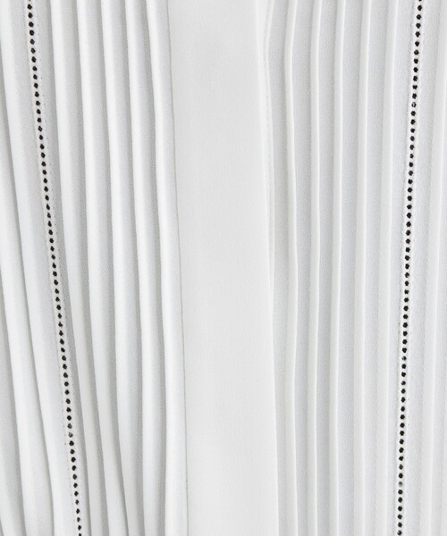 green label relaxing（グリーンレーベルリラクシング）の「ピンタック スタンド ネック ブラウス（シャツ/ブラウス・レディース・ブラック/ホワイト/ライム・FREE）」の18枚目の写真