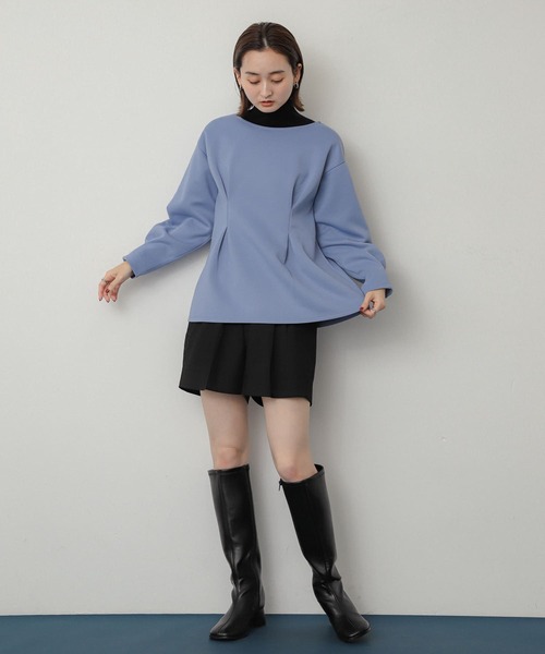 SENSE OF PLACE by URBAN RESEARCH（センスオブプレイスバイアーバンリサーチ）の「『消臭』スクエアトゥストレッチロングブーツ（ブーツ・レディース・ブラック/ブラウン・SMALL/MEDIUM/LARGE）」の12枚目の写真