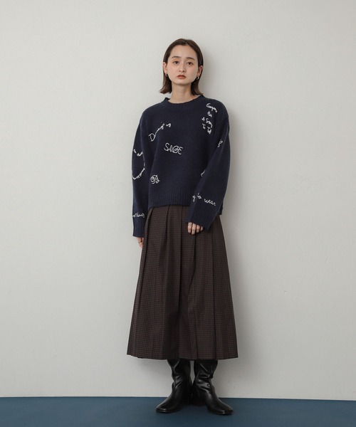 SENSE OF PLACE by URBAN RESEARCH（センスオブプレイスバイアーバンリサーチ）の「『消臭』スクエアトゥストレッチロングブーツ（ブーツ・レディース・ブラック/ブラウン・SMALL/MEDIUM/LARGE）」の14枚目の写真