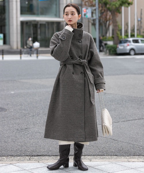 SENSE OF PLACE by URBAN RESEARCH（センスオブプレイスバイアーバンリサーチ）の「『消臭』スクエアトゥストレッチロングブーツ（ブーツ・レディース・ブラック/ブラウン・SMALL/MEDIUM/LARGE）」の17枚目の写真