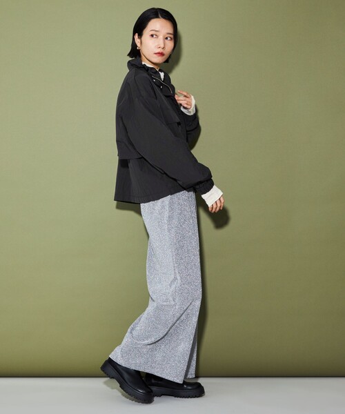 CITEN（シテン）の「＜CITEN＞ナイロン ショートブルゾン（ブルゾン・レディース・ベージュ/グレー/ブラック・FREE）」の11枚目の写真