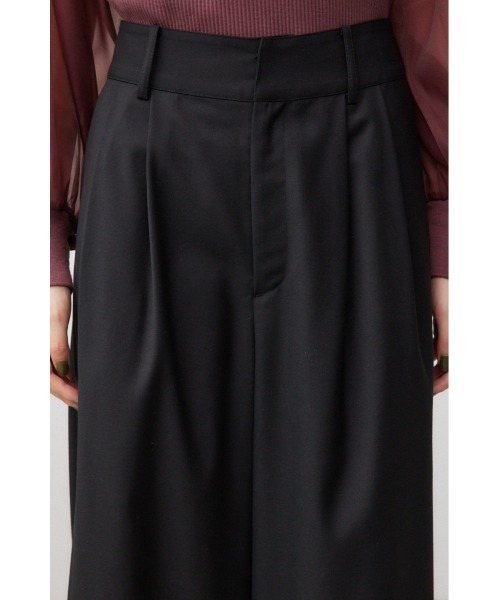 AZUL by moussy（アズールバイマウジー）の「2タックワイドトラウザーズパンツ（スラックス・レディース・ブラック/グレー・SMALL/MEDIUM）」の16枚目の写真