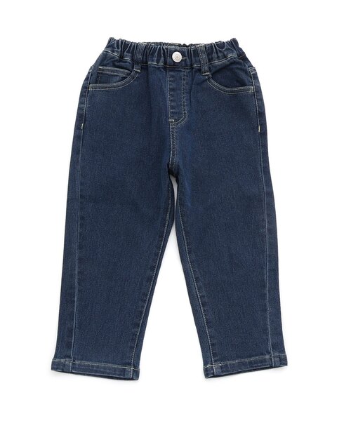 Seraph（セラフ）の「オーバーサイドラインテーパードデニムパンツ（デニムパンツ・キッズ・ブルー/ネイビー・80/90/100/110/120/130/140）」の6枚目の写真