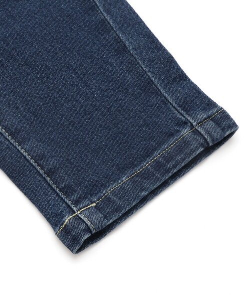 Seraph（セラフ）の「オーバーサイドラインテーパードデニムパンツ（デニムパンツ・キッズ・ブルー/ネイビー・80/90/100/110/120/130/140）」の7枚目の写真