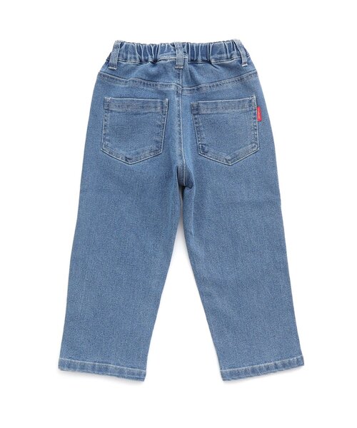 Seraph（セラフ）の「オーバーサイドラインテーパードデニムパンツ（デニムパンツ・キッズ・ブルー/ネイビー・80/90/100/110/120/130/140）」の9枚目の写真