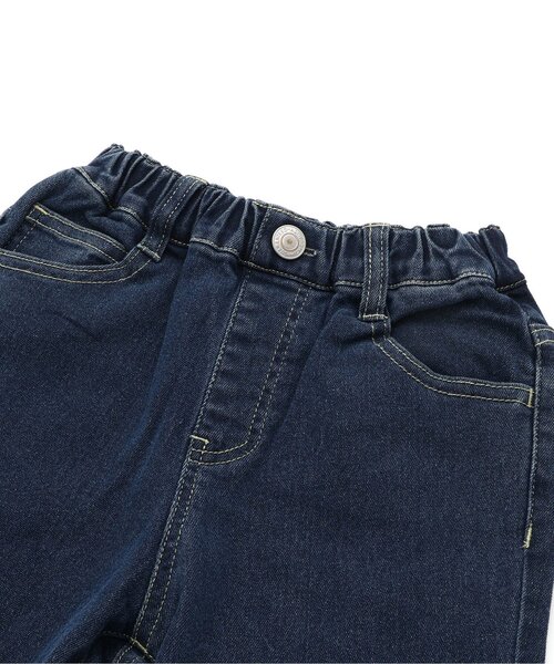 Seraph（セラフ）の「オーバーサイドラインテーパードデニムパンツ（デニムパンツ・キッズ・ブルー/ネイビー・80/90/100/110/120/130/140）」の11枚目の写真