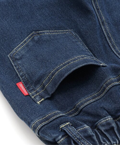 Seraph（セラフ）の「オーバーサイドラインテーパードデニムパンツ（デニムパンツ・キッズ・ブルー/ネイビー・80/90/100/110/120/130/140）」の15枚目の写真