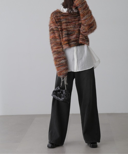 FREE'S MART（フリーズマート）の「ワッシャービッグシャツ（シャツ/ブラウス・レディース・ブルー/グレー/パープル/ホワイト・FREE）」の10枚目の写真