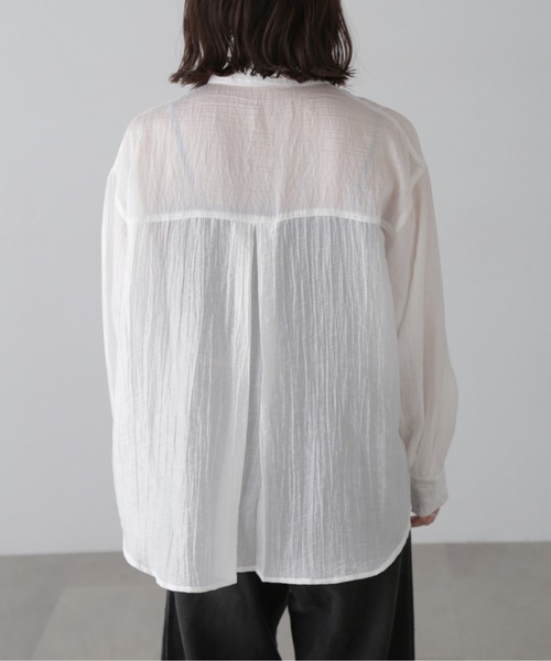 FREE'S MART（フリーズマート）の「ワッシャービッグシャツ（シャツ/ブラウス・レディース・ブルー/グレー/パープル/ホワイト・FREE）」の7枚目の写真