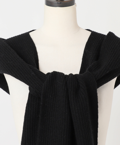 JOURNAL STANDARD（ジャーナルスタンダード）の「フーディマフラー（マフラー・レディース・ブラック/ベージュ・FREE）」の5枚目の写真