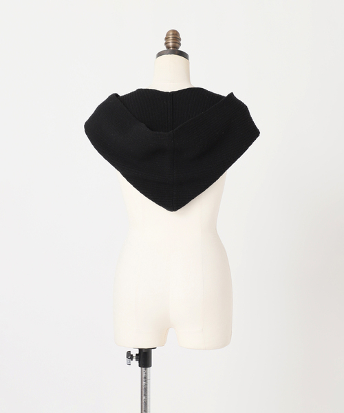 JOURNAL STANDARD（ジャーナルスタンダード）の「フーディマフラー（マフラー・レディース・ブラック/ベージュ・FREE）」の7枚目の写真