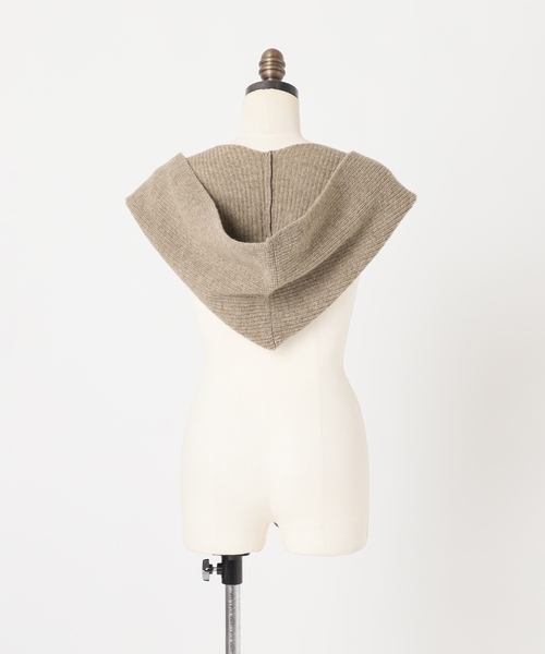 JOURNAL STANDARD（ジャーナルスタンダード）の「フーディマフラー（マフラー・レディース・ブラック/ベージュ・FREE）」の13枚目の写真