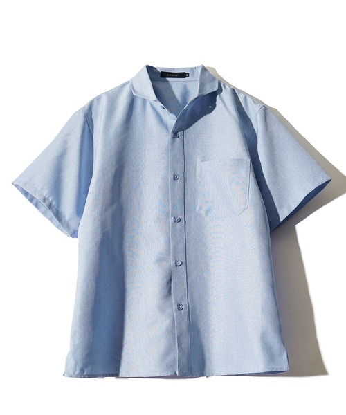 SOMEDIFF（サムディフ）の「【SOMEDIFF】 リネンライク半袖シャツ メンズ レギュラーカラーシャツ 夏服（シャツ/ブラウス・メンズ・オレンジ/ブラック/ブルー・M/L/XL）」の10枚目の写真