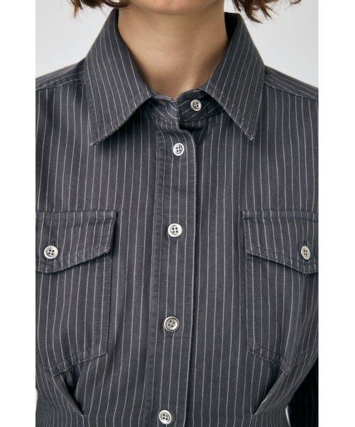 MOUSSY(マウジー)の「WAIST TUCK MINI ドレス(ワンピース・レディース・アイボリー/ブラック/グレー系その他・1/2)」の10枚目の写真