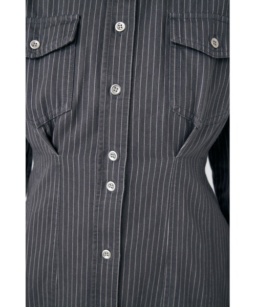 MOUSSY(マウジー)の「WAIST TUCK MINI ドレス(ワンピース・レディース・アイボリー/ブラック/グレー系その他・1/2)」の11枚目の写真