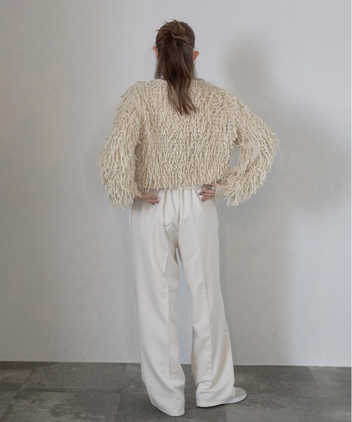 MINERTE(ミネルテ)の「【MINERTE】loop twist knit / ループツイストプルオーバー(ニット/セーター・レディース・ライトブラック/アイボリー・FREE)」の9枚目の写真
