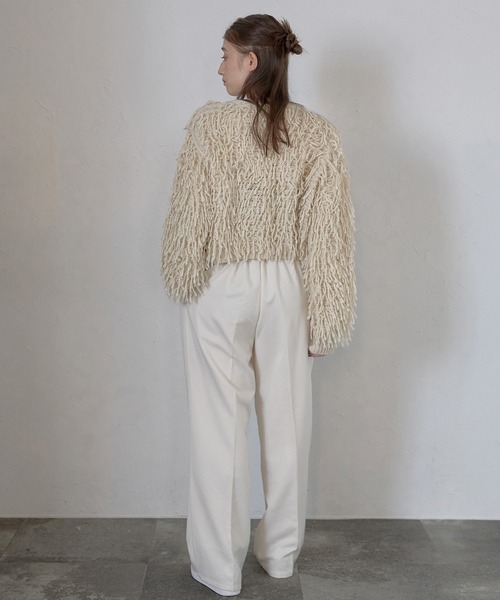 MINERTE(ミネルテ)の「【MINERTE】loop twist knit / ループツイストプルオーバー(ニット/セーター・レディース・ライトブラック/アイボリー・FREE)」の12枚目の写真