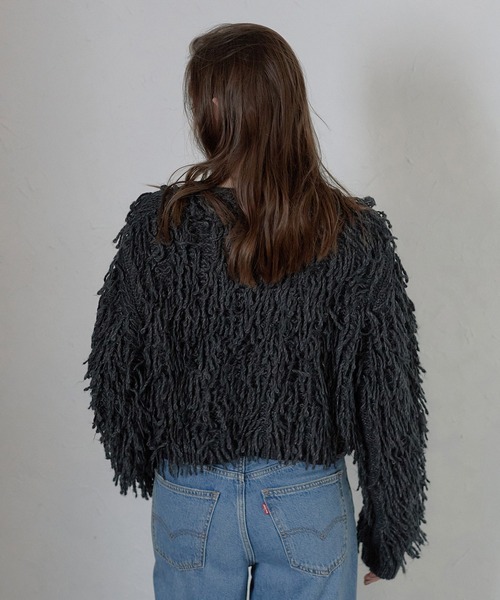 MINERTE(ミネルテ)の「【MINERTE】loop twist knit / ループツイストプルオーバー(ニット/セーター・レディース・ライトブラック/アイボリー・FREE)」の20枚目の写真