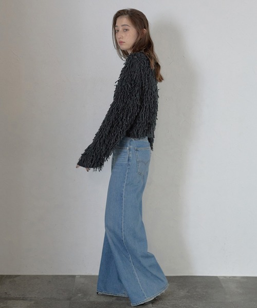 MINERTE(ミネルテ)の「【MINERTE】loop twist knit / ループツイストプルオーバー(ニット/セーター・レディース・ライトブラック/アイボリー・FREE)」の22枚目の写真
