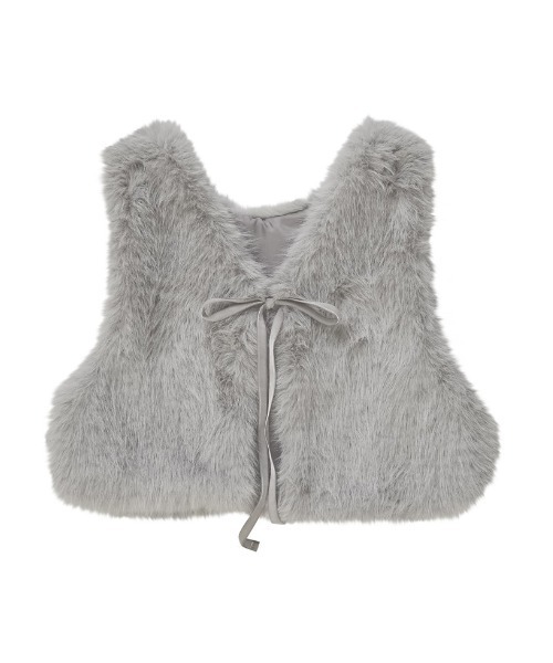 セール】前後2WAYフェイクファーベスト（ダウンベスト）｜Re
