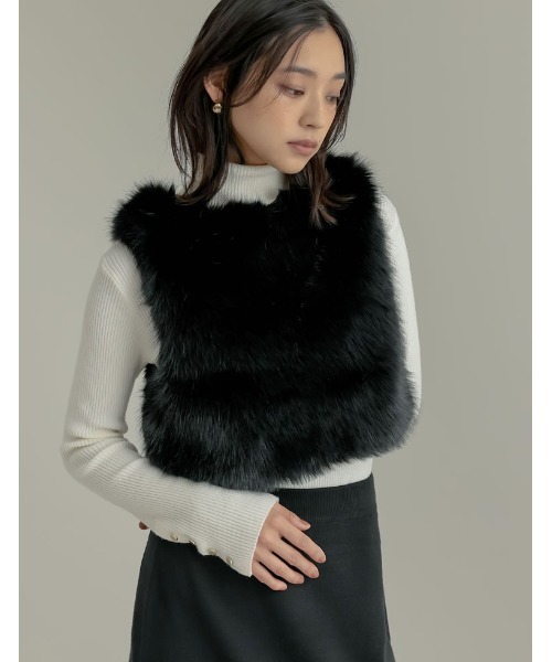 セール】前後2WAYフェイクファーベスト（ダウンベスト）｜Re:EDIT