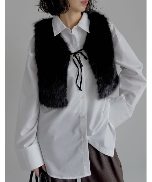 セール】前後2WAYフェイクファーベスト（ダウンベスト）｜Re:EDIT