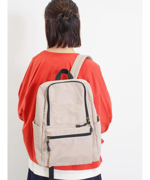 Samansa Mos2（サマンサ モスモス）の「【Moomin×Samansa Mos2】インナー総柄リュック（ハンドバッグ・レディース・ブラック/マスタード/ベージュ・F）」の5枚目の写真