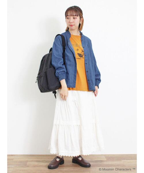 Samansa Mos2（サマンサ モスモス）の「【Moomin×Samansa Mos2】インナー総柄リュック（ハンドバッグ・レディース・ブラック/マスタード/ベージュ・F）」の11枚目の写真