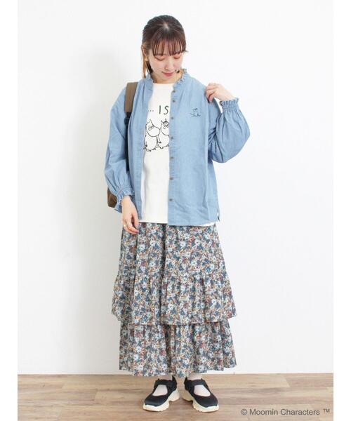 Samansa Mos2（サマンサ モスモス）の「【Moomin×Samansa Mos2】インナー総柄リュック（ハンドバッグ・レディース・ブラック/マスタード/ベージュ・F）」の14枚目の写真