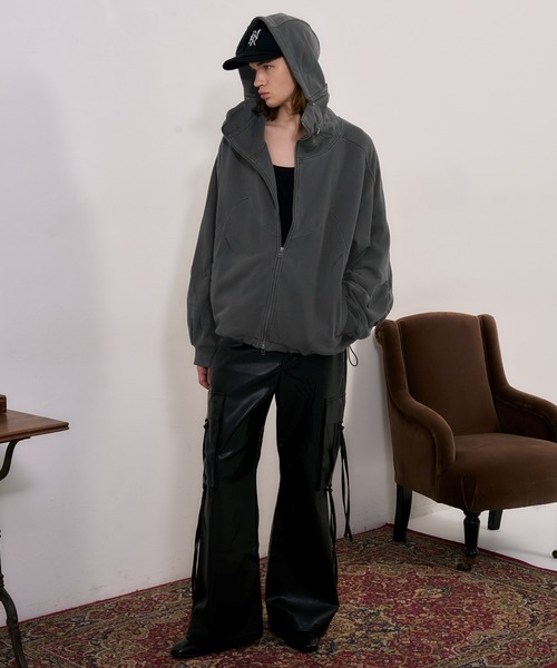 ジャケット・アウター Blaymore Washed Sweat Masked Parka BLAYMORE】 Washed Sweat Mask Parka / マスクパーカー 取り外し