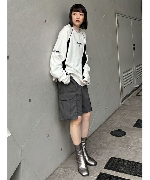 MURUA（ムルーア）の「2WAYリボンベルトカーゴパンツ（カーゴパンツ・レディース・ブラック/カーキ/グレー・1/2）」の13枚目の写真