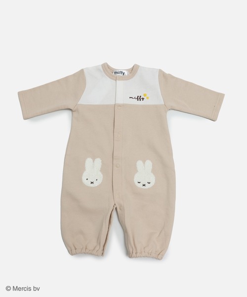 Miffy（ ミッフィー）の「miffy / ミッフィー ツーウェイオール（ロンパース・キッズ・グレー/クリーム/スモークピンク/ネイビー・50-70cm）」の10枚目の写真