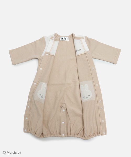 Miffy（ ミッフィー）の「miffy / ミッフィー ツーウェイオール（ロンパース・キッズ・グレー/クリーム/スモークピンク/ネイビー・50-70cm）」の11枚目の写真