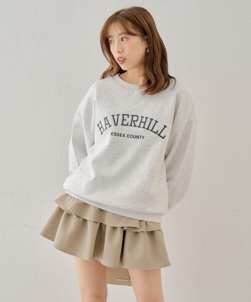 Chico（チコ）の「【WEB限定再販/ペチパン付】フリルティアードミニスカート（スカート・レディース・ブラック/グレイッシュベージュ/ブラウン・FREE）」の3枚目の写真