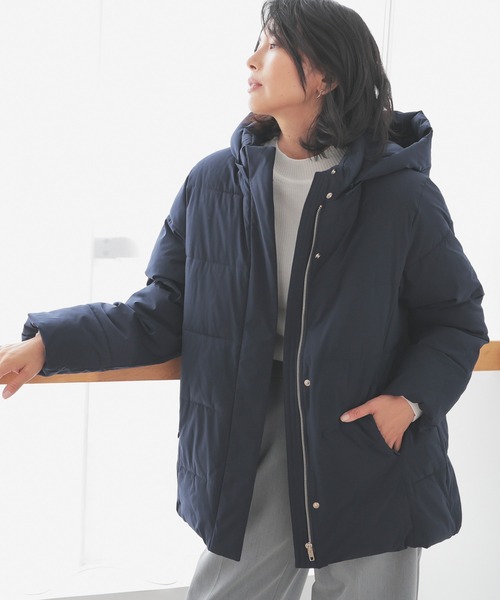 【非フッ素撥水加工】ファイバーダウンコート（ダウンジャケット/コート）｜GLACIER lusso（グラシアルッソ）