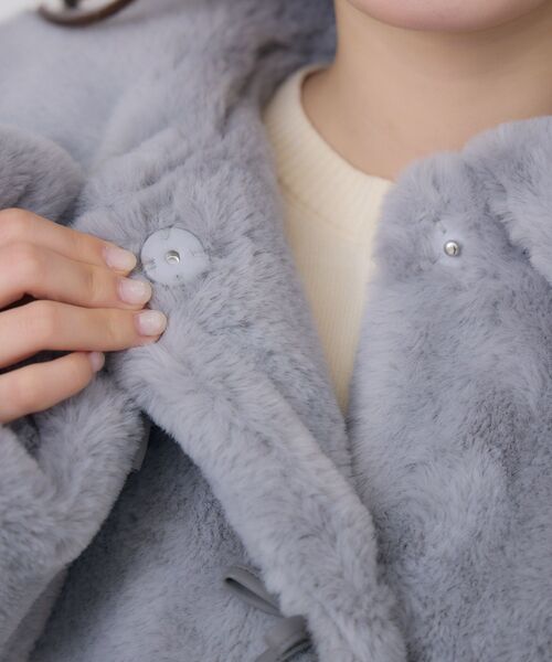 ems excite（エムズエキサイト）の「リボンFファーJK（その他アウター