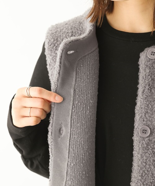 n'OrLABEL（ノアールレーベル）の「『プードルニットジレ』（ベスト・レディース・ブラック/モカ/グレー・1/2）」の13枚目の写真