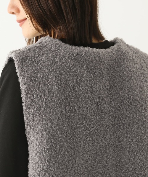 n'OrLABEL（ノアールレーベル）の「『プードルニットジレ』（ベスト・レディース・ブラック/モカ/グレー・1/2）」の10枚目の写真