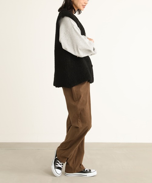 n'OrLABEL（ノアールレーベル）の「『プードルニットジレ』（ベスト・レディース・ブラック/モカ/グレー・1/2）」の17枚目の写真